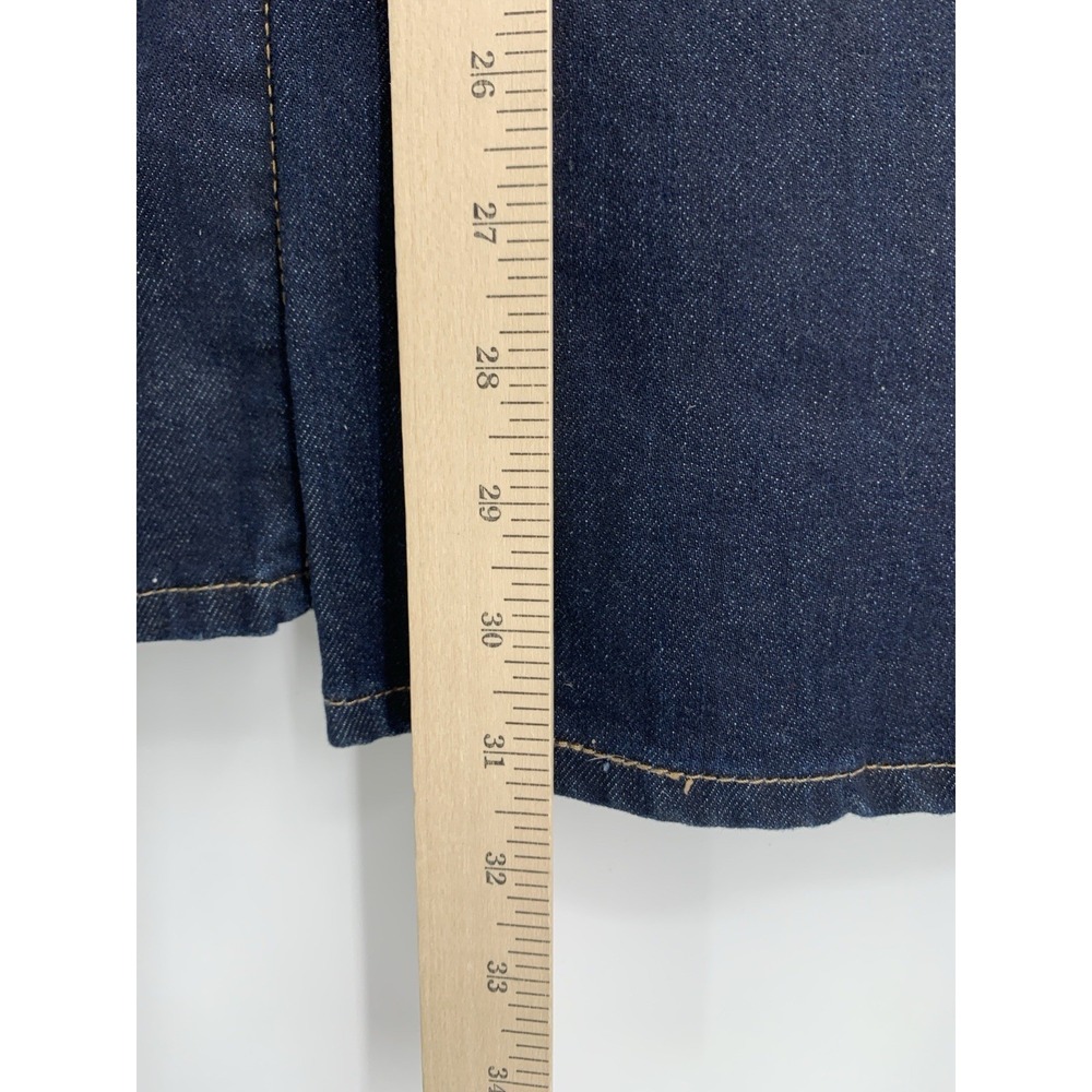 Levis Wide Leg Jeans Womens 31 Blue 728 High Rise Wide Leg Dark Wash Denim NEW - Picture 8 of 10